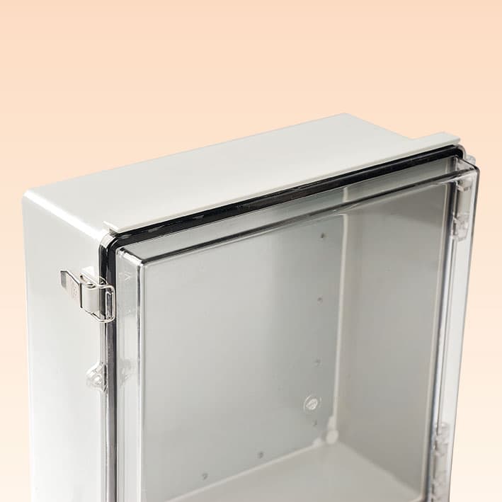 Klare Polycarbonat-Abdeckung als Option
