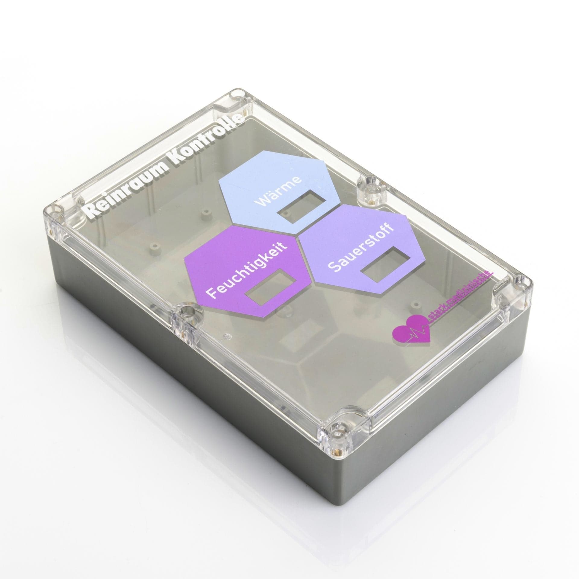 Reinraum Kontrolle enclosure with precise UV marking